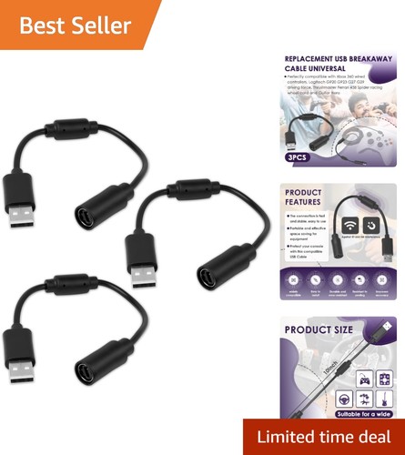 Pack usb breakaway cable for - 3-pack,
